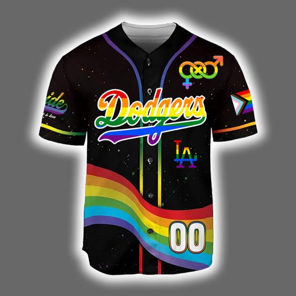 2025 Dodgers Pride Month Love Is Love Baseball Jersey 2