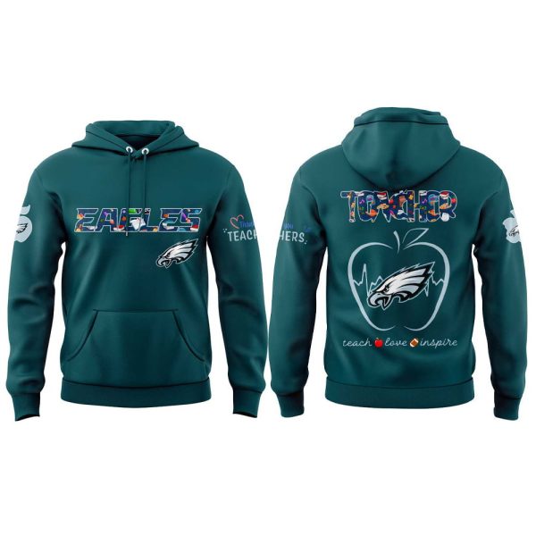 2025 Eagles Teacher Appreciation Hoodie Joggers Cap