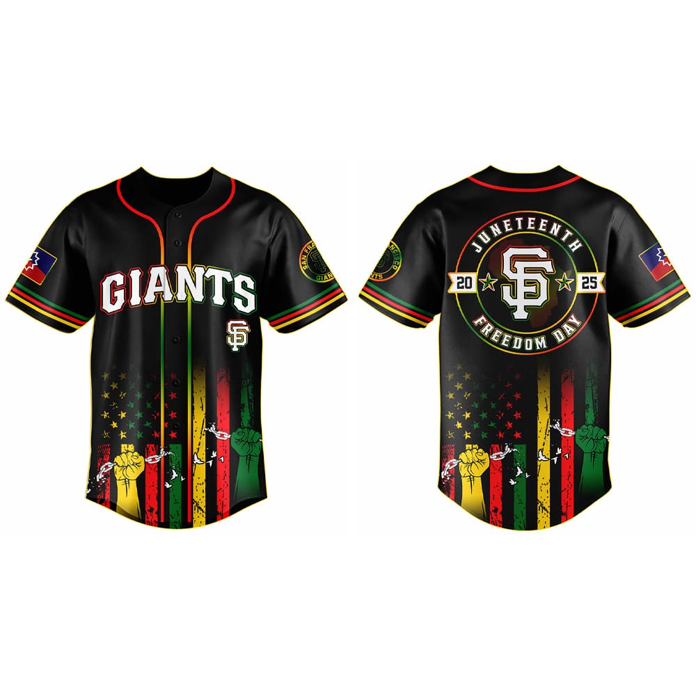 2025 Giants x Juneteenth Day Baseball Jersey 2025 Giants x Juneteenth Day Baseball Jersey