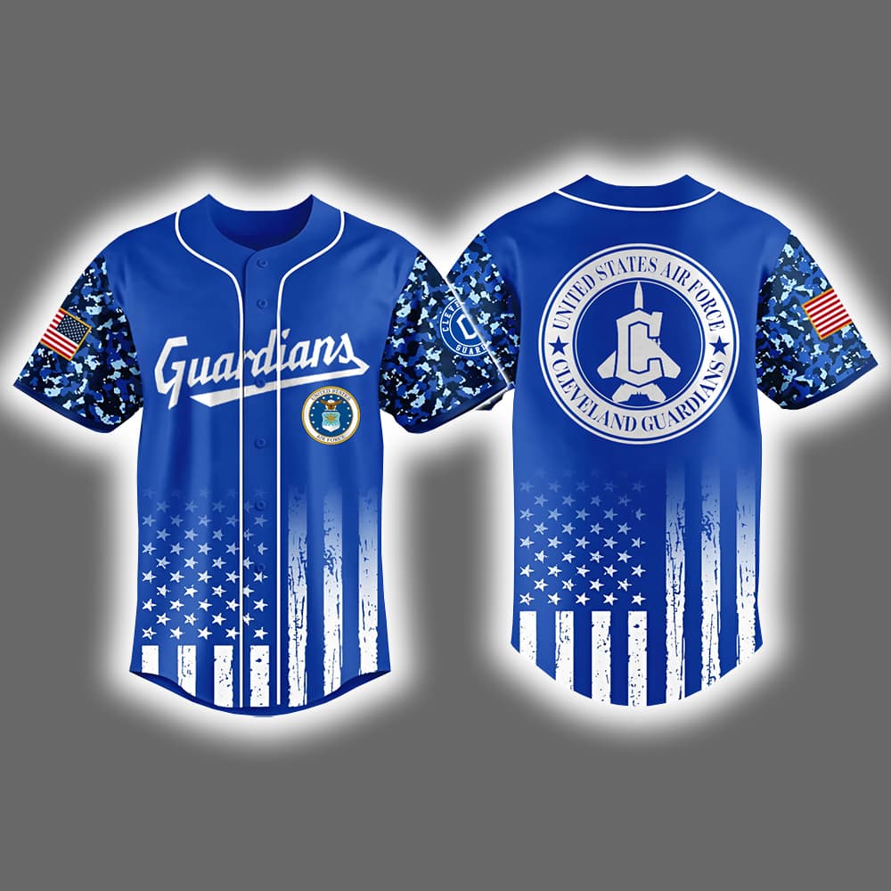 2025 Guardians x US Air Force Appreciation Night Baseball Jersey 2025 Guardians x US Air Force Appreciation Night Baseball Jersey