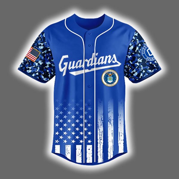 2025 Guardians x US Air Force Appreciation Night Baseball Jersey 2