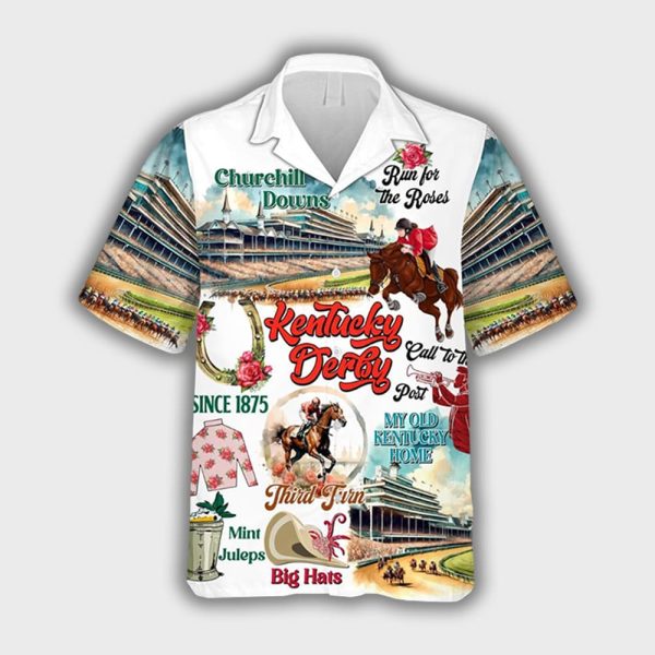2025 Kentucky Derby Churchill Downs Hawaiian Shirt 2