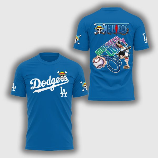 2025 LA Dodgers x One Piece Night Shirt 2