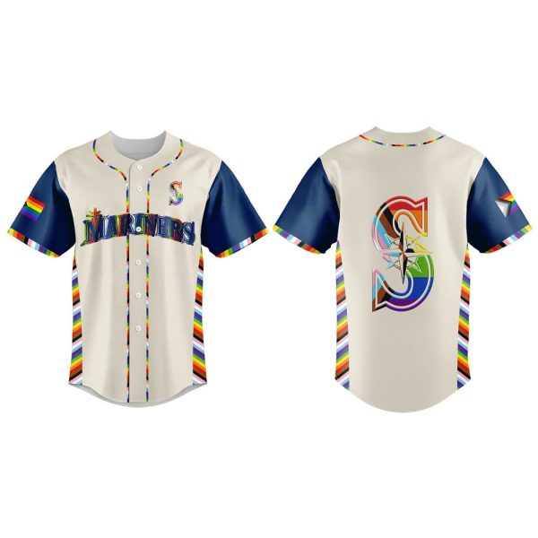 2025 Mariners LGBT Pride Night Baseball Jersey