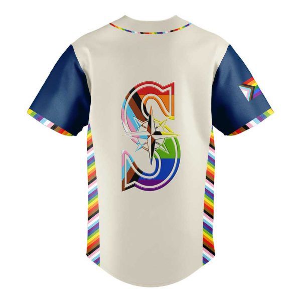2025 Mariners LGBT Pride Night Baseball Jersey 3