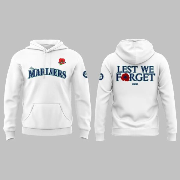 2025 Mariners Memorial Day Lest We Forget Hoodie