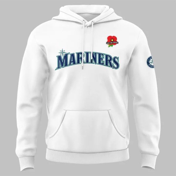 2025 Mariners Memorial Day Lest We Forget Hoodie 2