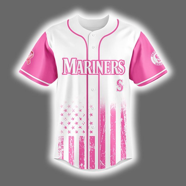 2025 Mariners x Breast Cancer Awareness Game Night Jersey 2