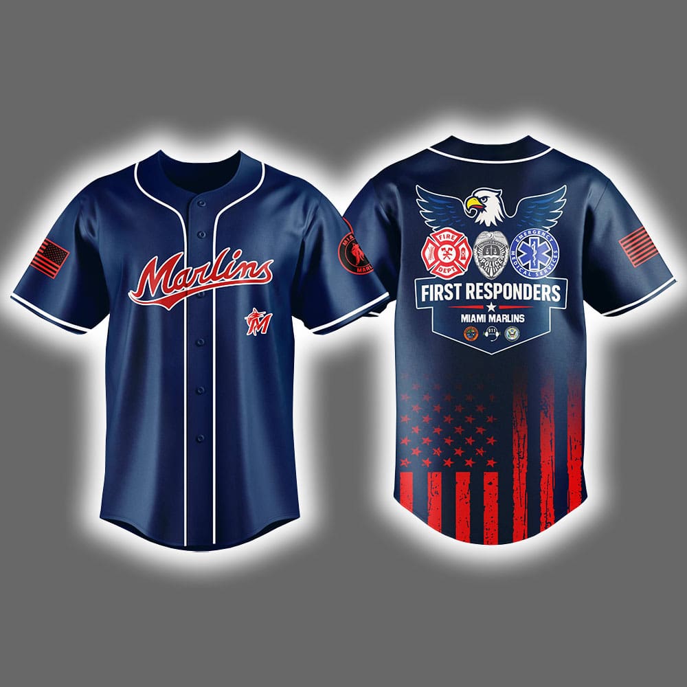 2025 Marlins Appreciation First Responders Night Jersey 2025 Marlins Appreciation First Responders Night Jersey