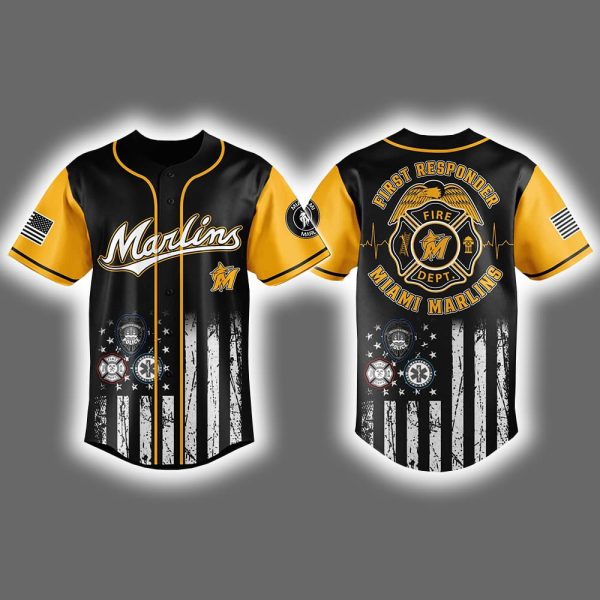 2025 Marlins First Responders Night Jersey