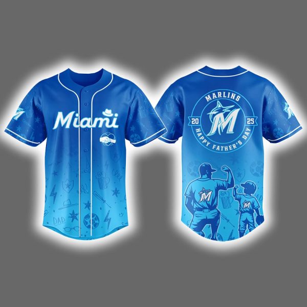 2025 Marlins Happy Father's Day Jersey