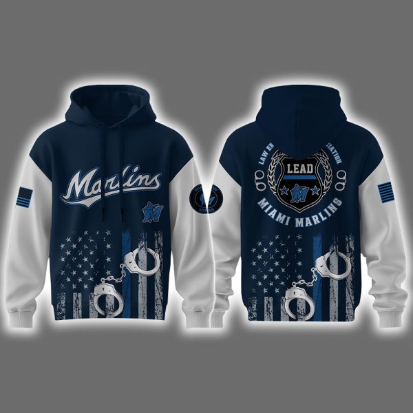 2025 Marlins Law Enforcement Appreciation Day Hoodie Set