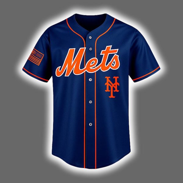 2025 Mets Appreciation First Responders Night Jersey 2