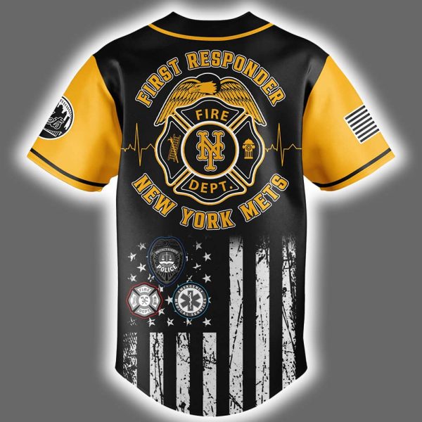 2025 Mets First Responders Night Jersey 3