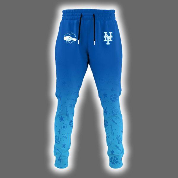 2025 Mets Happy Fathers Day Hoodie Joggers Cap 3