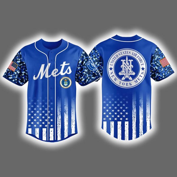 2025 Mets x US Air Force Appreciation Night Baseball Jersey