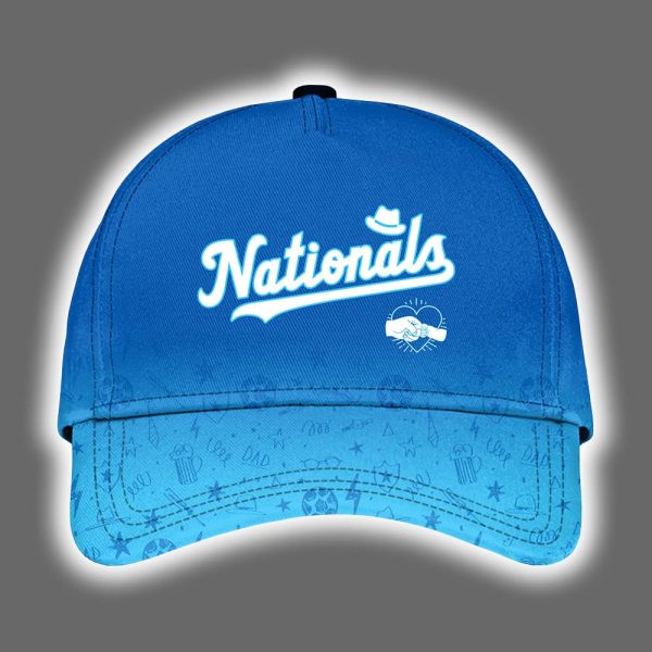 2025 Nationals Happy Fathers Day Hoodie Joggers Cap 2