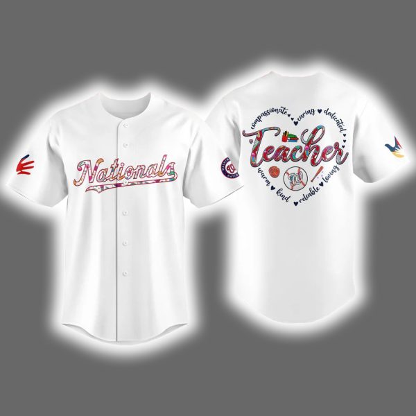 2025 Nationals Happy Teacher Night Jersey 2
