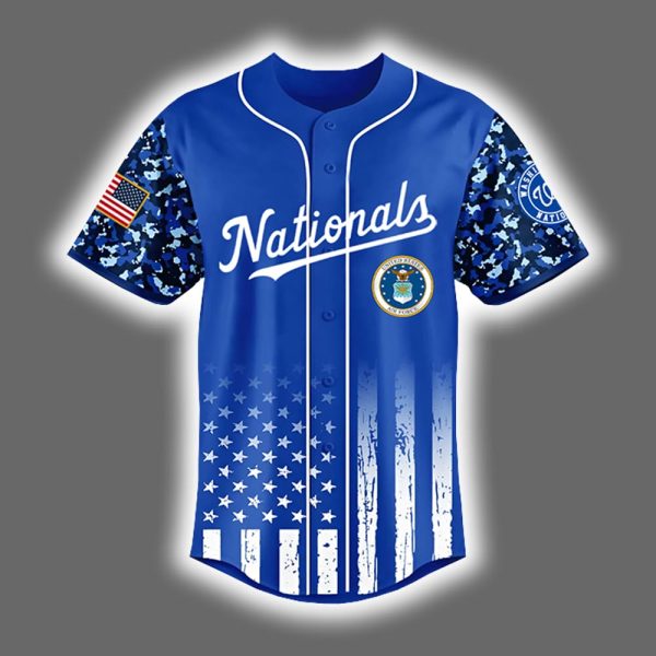 2025 Nationals x US Air Force Appreciation Night Baseball Jersey 2