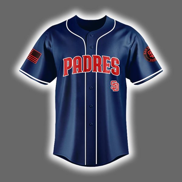 2025 Padres Appreciation First Responders Night Jersey 2