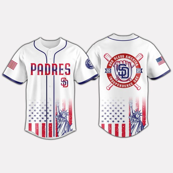 2025 Padres Celebration Independence Day Jersey