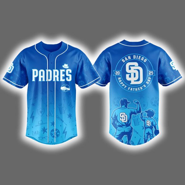 2025 Padres Happy Father's Day Jersey