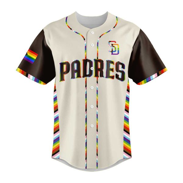 2025 Padres LGBT Pride Night Baseball Jersey 2