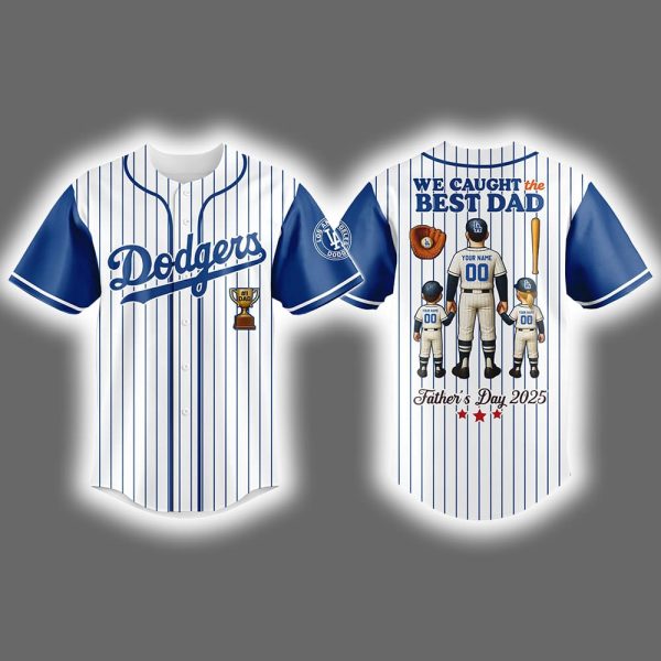 2025 Personalized Dodgers Celebration Father's Day Jersey