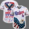 2025 Personalized Dodgers Independence Day American 1776 Jersey