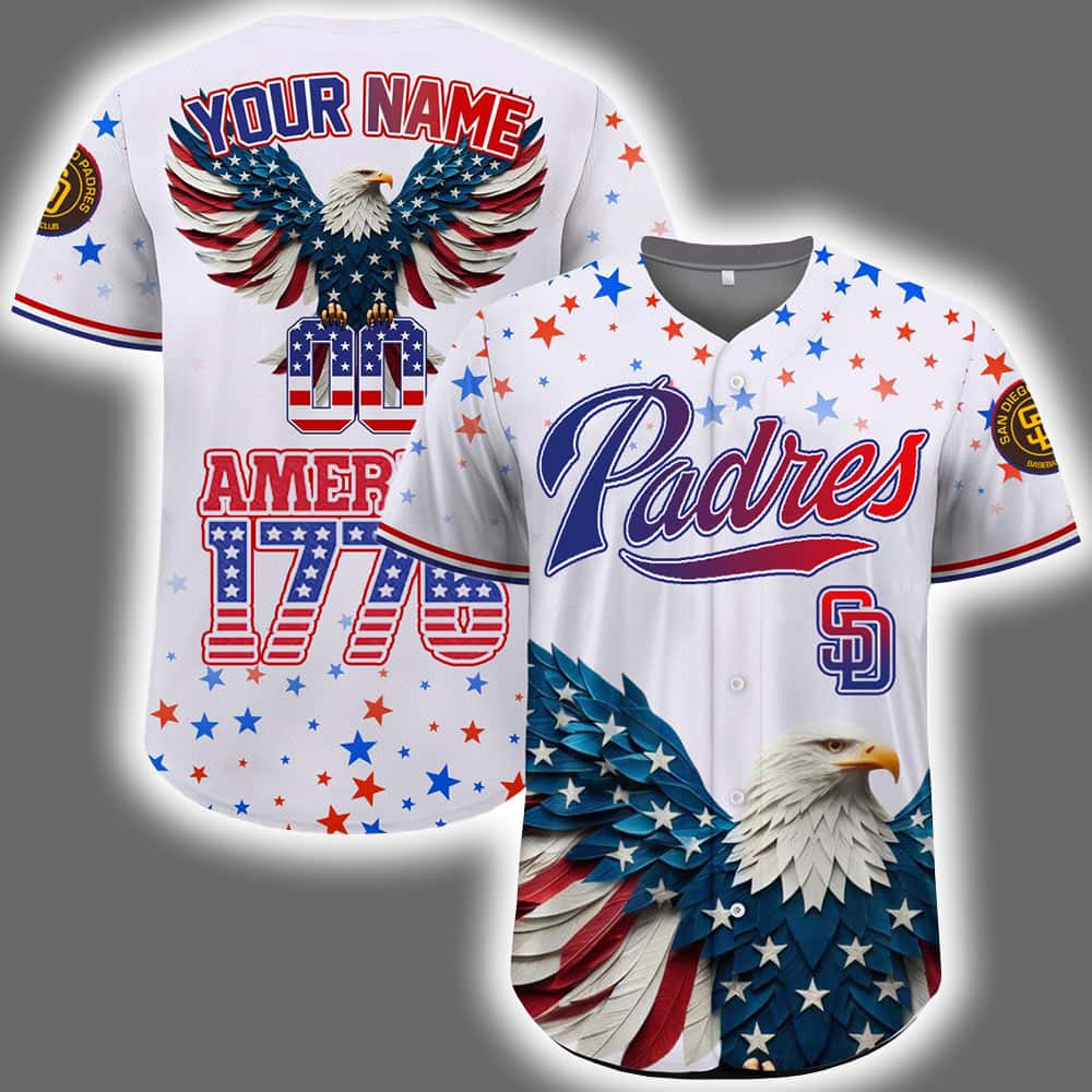 2025 Personalized Padres Independence Day American 1776 Jersey 2025 Personalized Padres Independence Day American 1776 Jersey