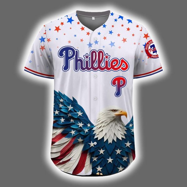 2025 Personalized Phillies Independence Day American 1776 Jersey 2