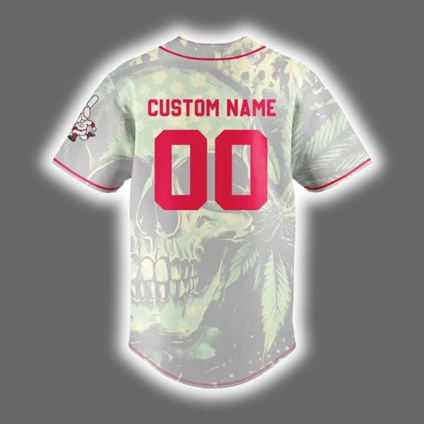 2025 Personalized Reds x Snoop Dogg Post Game Concert Baseball Jersey 3