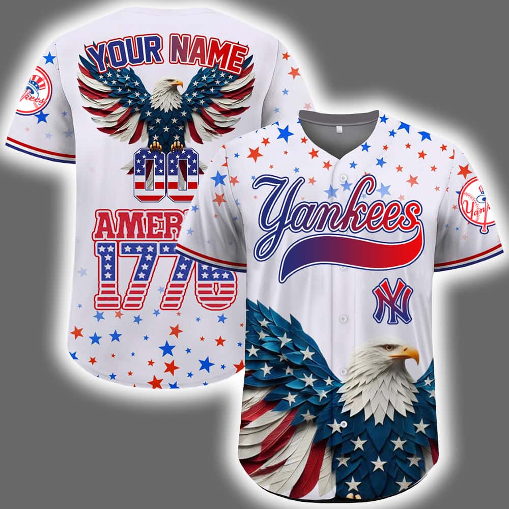 2025 Personalized Yankees Independence Day American 1776 Jersey 2025 Personalized Yankees Independence Day American 1776 Jersey