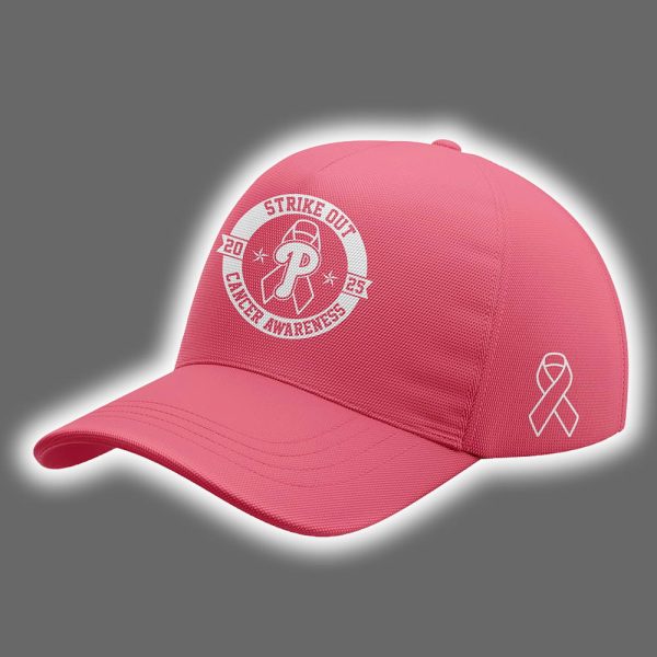 2025 Phillies Everybody vs Cancer Awareness Day Hoodie Joggers Cap 3