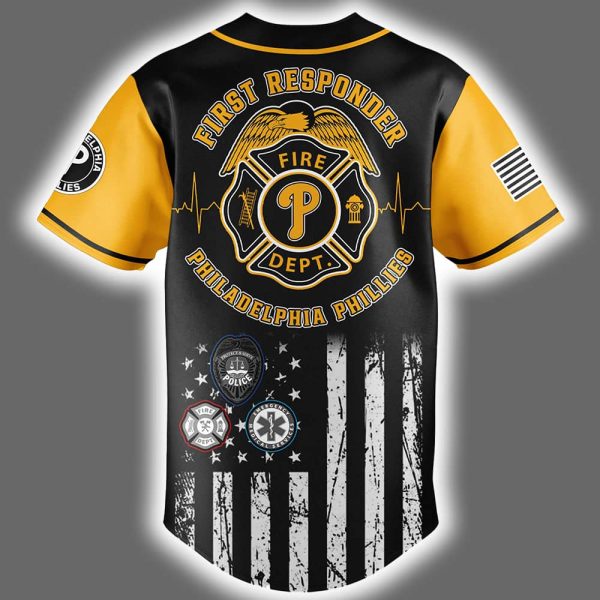 2025 Phillies First Responders Night Jersey 3