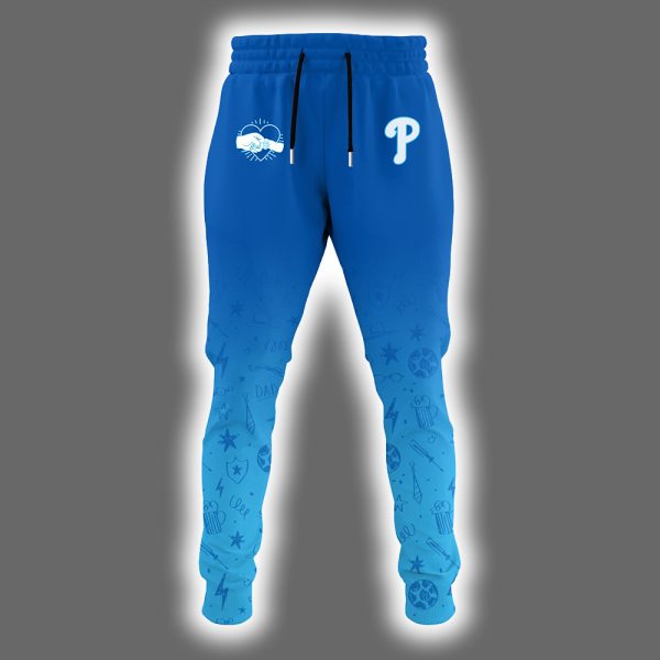 2025 Phillies Happy Fathers Day Hoodie Joggers Cap 3