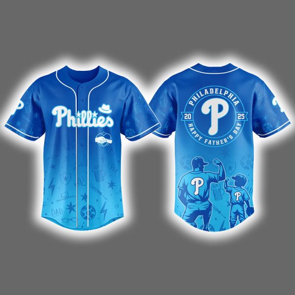 2025 Phillies Happy Father's Day Jersey
