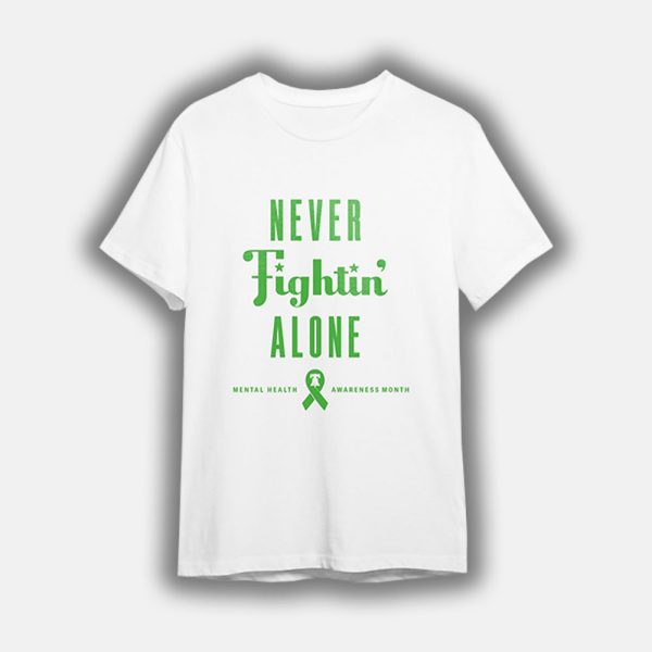 2025 Phillies Never Fightin' Alone Mental Health Awareness Month Shirt Giveaway