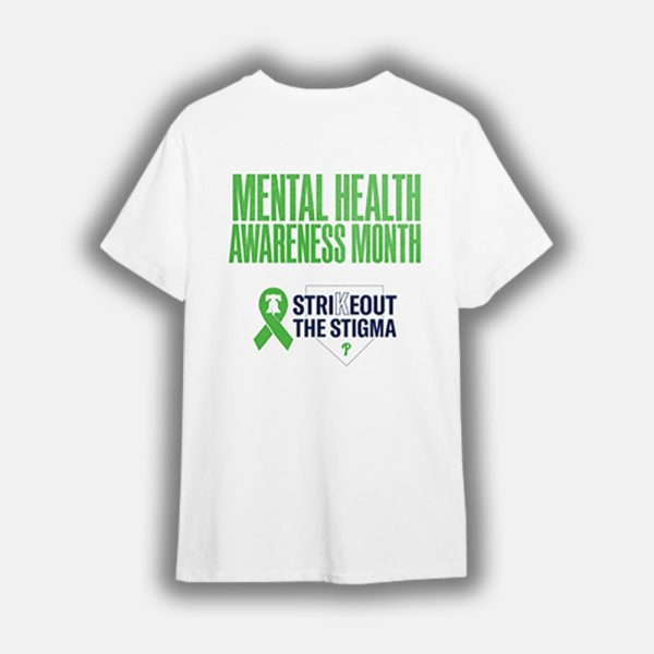 2025 Phillies Never Fightin' Alone Mental Health Awareness Month Shirt Giveaway