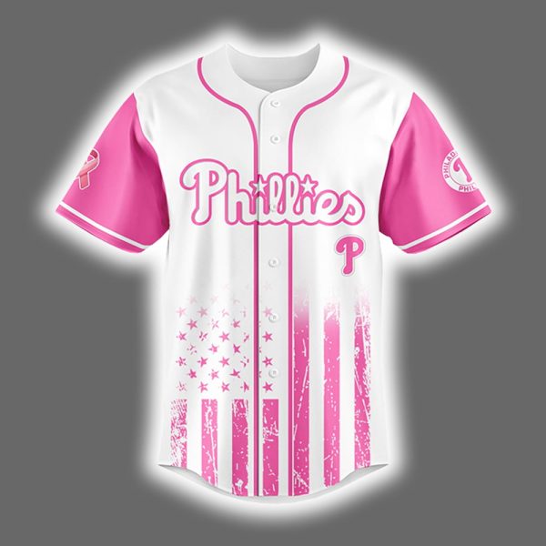 2025 Phillies x Breast Cancer Awareness Game Night Jersey 2