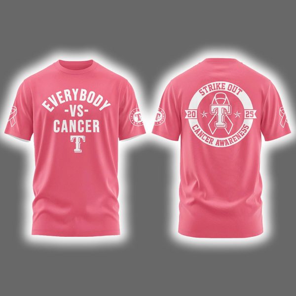 2025 Rangers Everybody vs Cancer Awareness Day Shirt