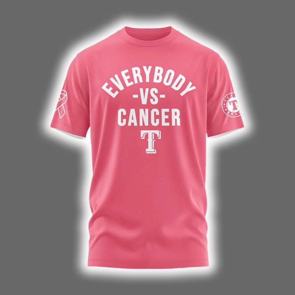 2025 Rangers Everybody vs Cancer Awareness Day Shirt 2