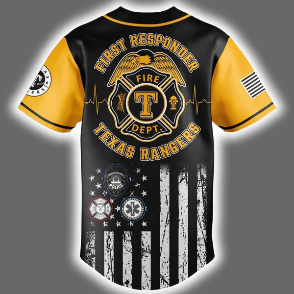 2025 Rangers First Responders Night Jersey 3