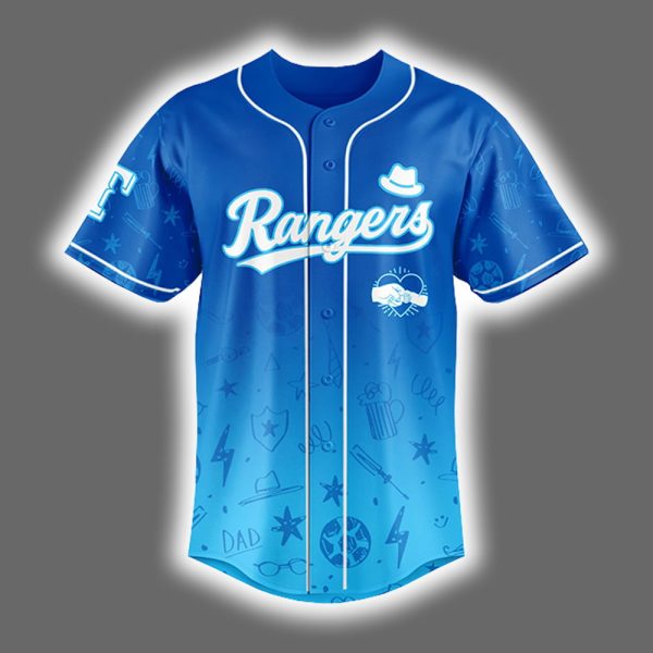 2025 Rangers Happy Fathers Day Jersey 2