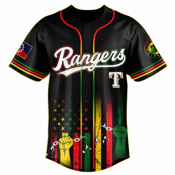 2025 Rangers x Juneteenth Day Baseball Jersey 2