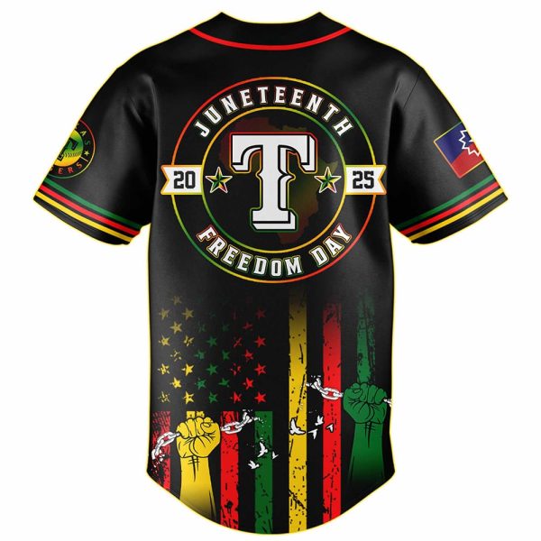 2025 Rangers x Juneteenth Day Baseball Jersey 3