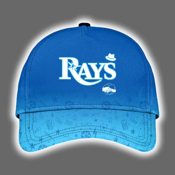 2025 Rays Happy Fathers Day Hoodie Joggers Cap 2