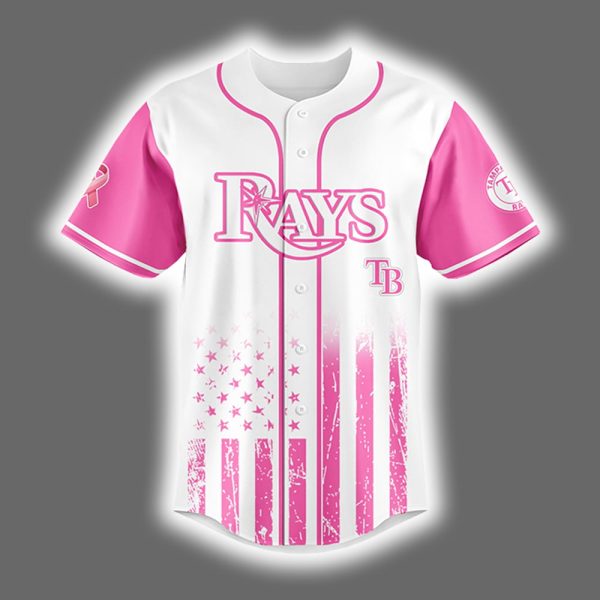 2025 Rays x Breast Cancer Awareness Game Night Jersey 2
