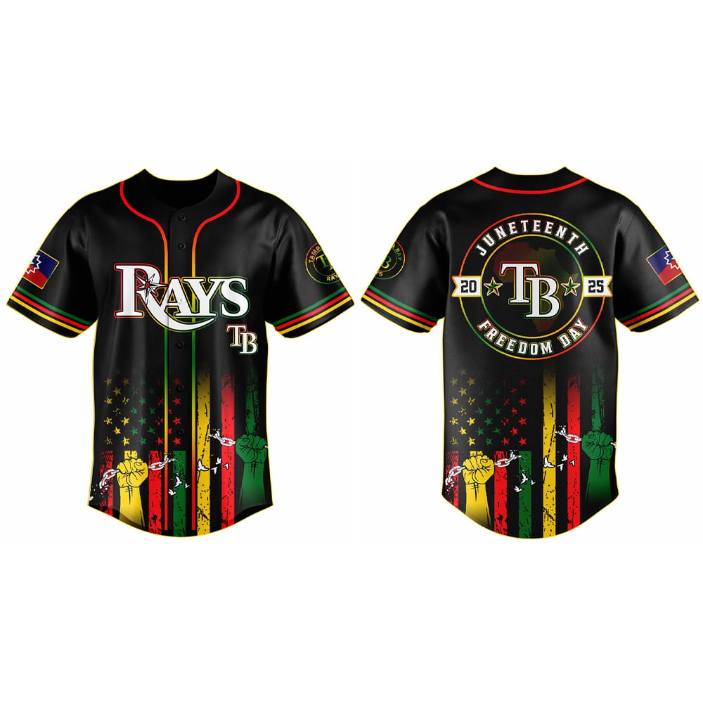 2025 Rays x Juneteenth Day Baseball Jersey 2025 Rays x Juneteenth Day Baseball Jersey