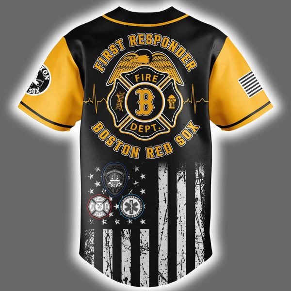 2025 Red Sox First Responders Night Jersey 3